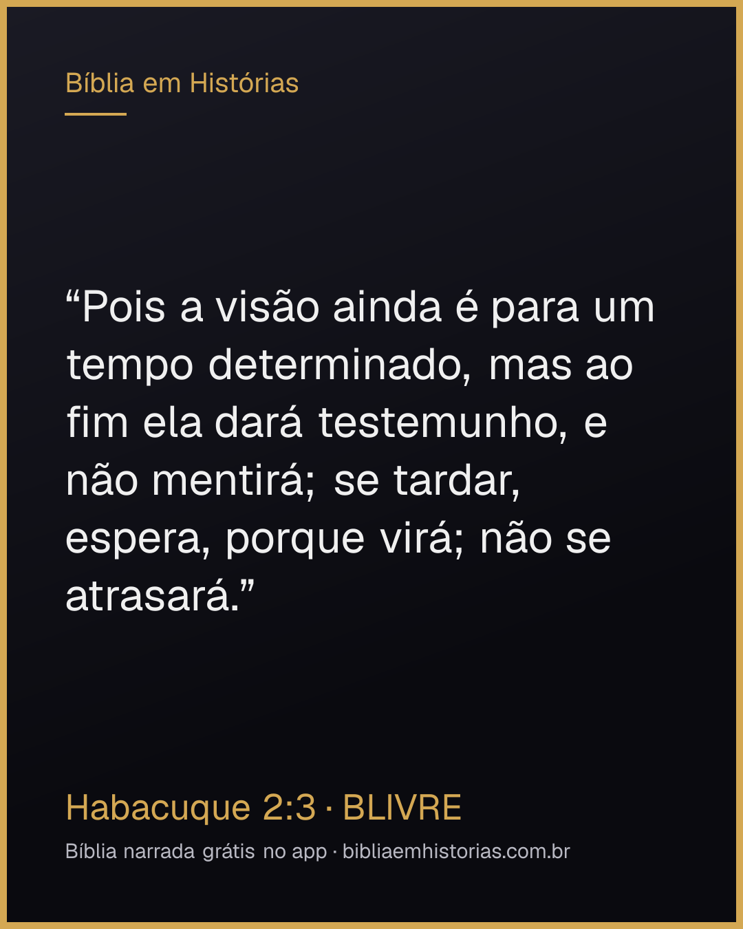 Imagem do versículo Habacuque 2:3 para compartilhar