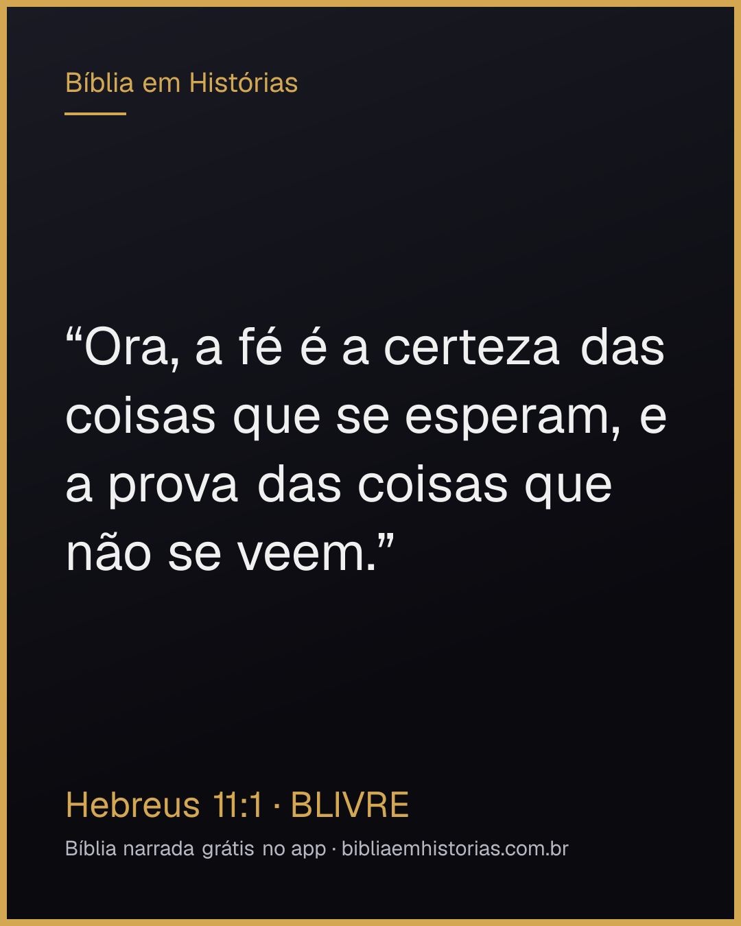 Imagem do versículo Hebreus 11:1 para compartilhar
