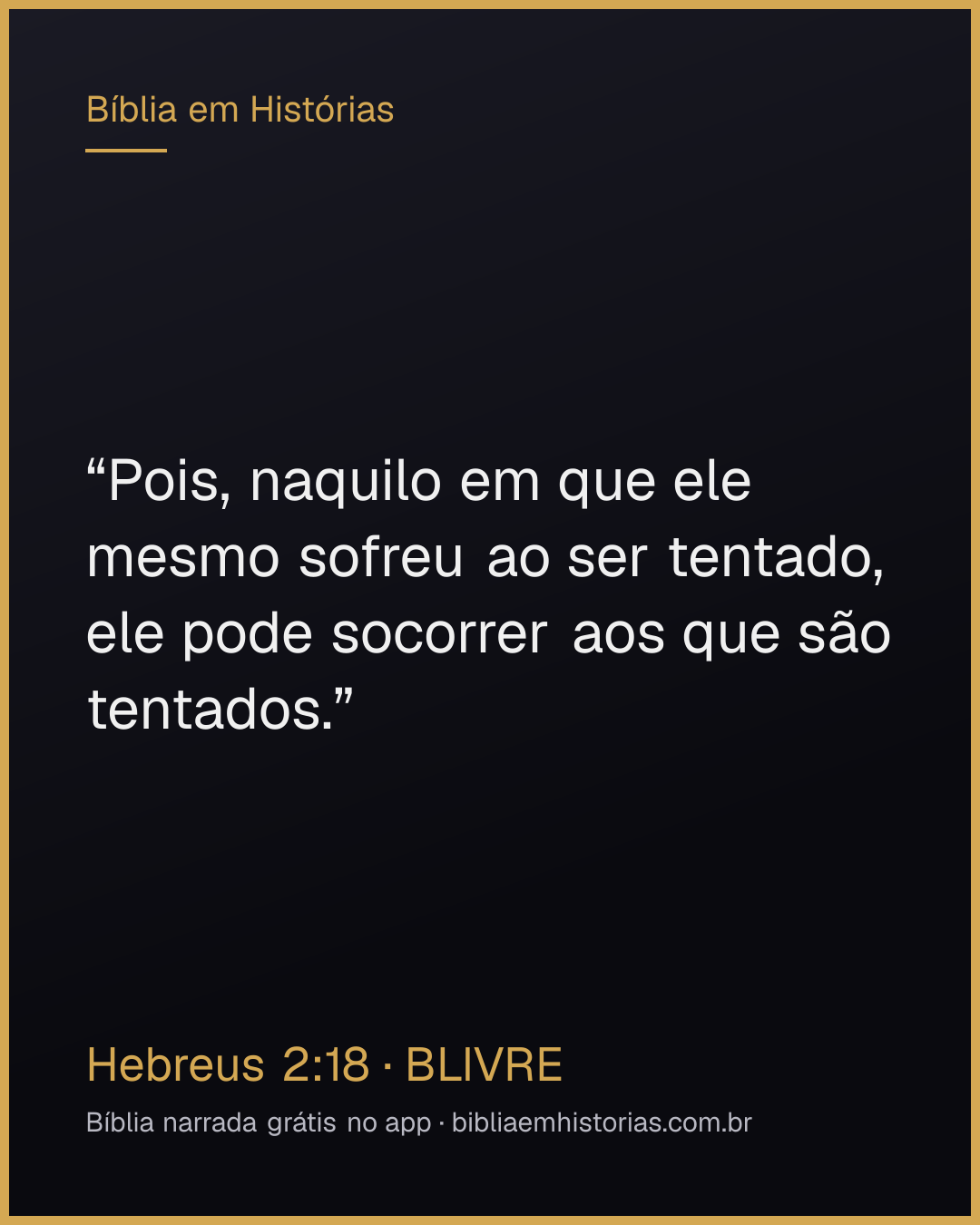 Imagem do versículo Hebreus 2:18 para compartilhar
