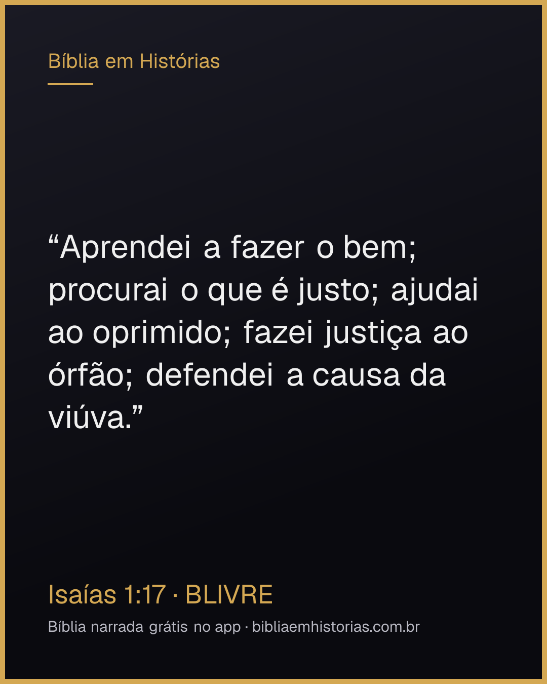 Imagem do versículo Isaías 1:17 para compartilhar