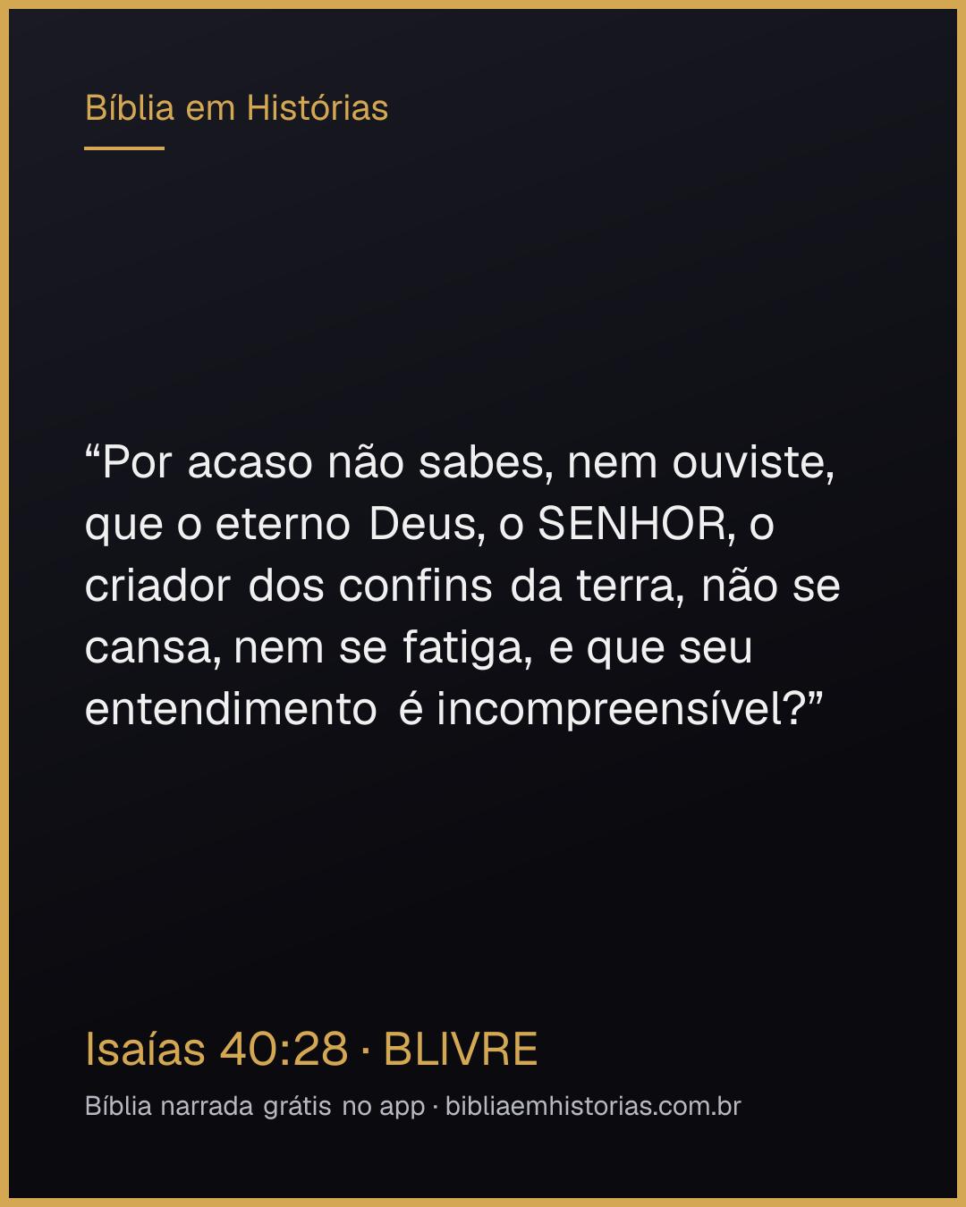 Imagem do versículo Isaías 40:28 para compartilhar