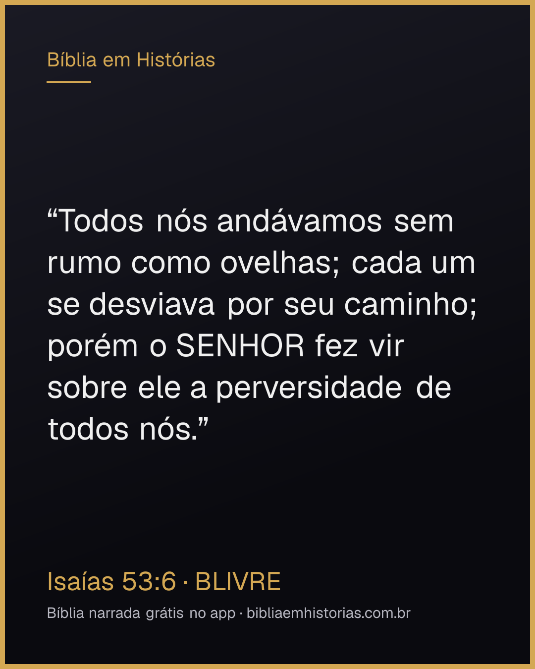 Imagem do versículo Isaías 53:6 para compartilhar