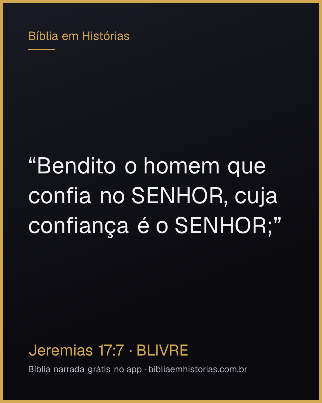 Imagem do versículo Jeremias 17:7 para compartilhar
