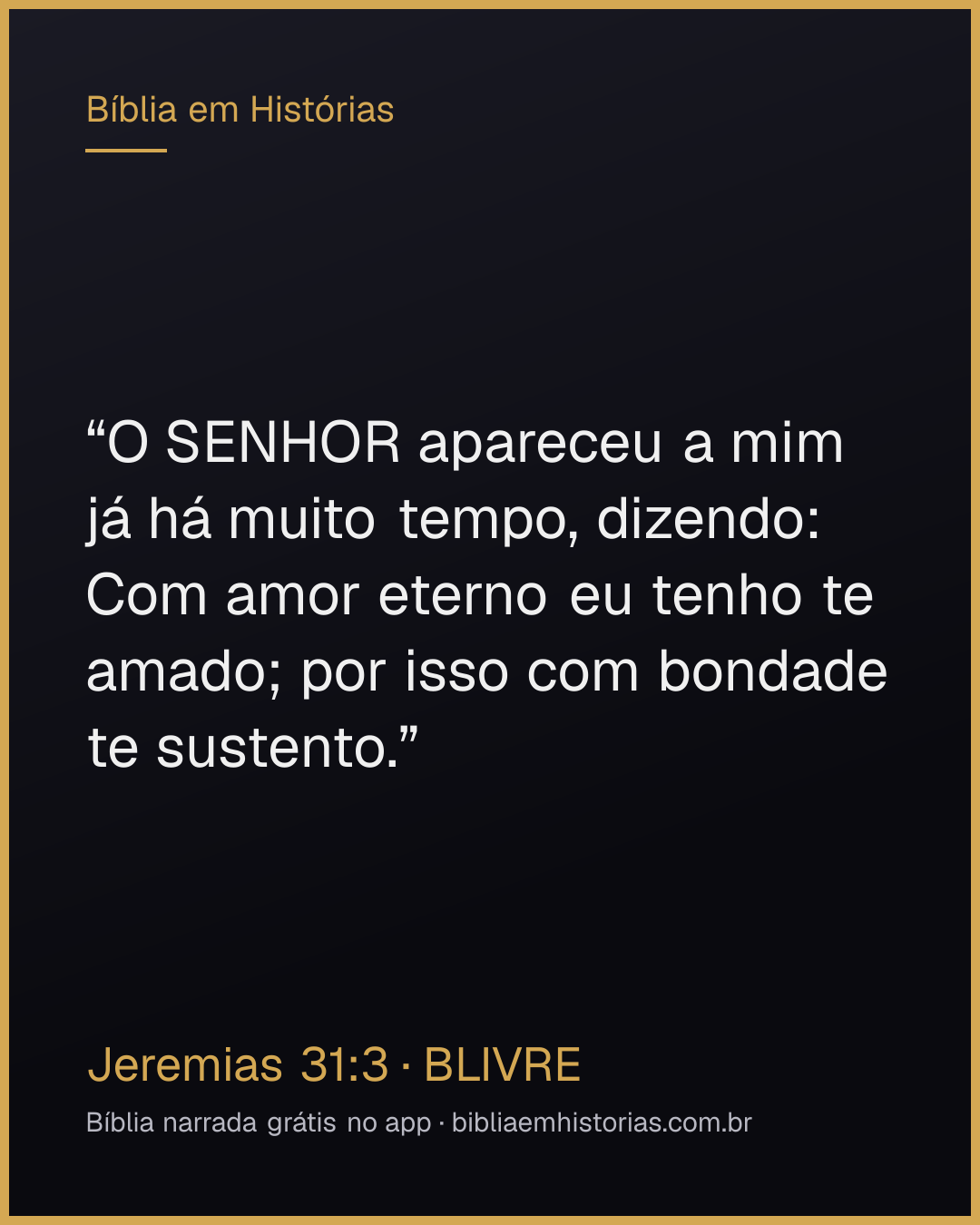 Imagem do versículo Jeremias 31:3 para compartilhar