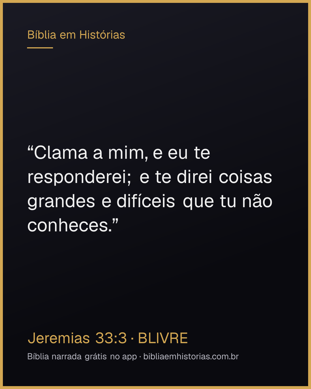 Imagem do versículo Jeremias 33:3 para compartilhar