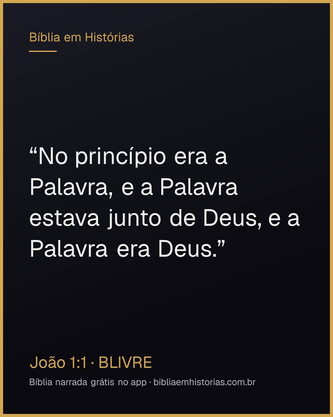 Imagem do versículo João 1:1 para compartilhar