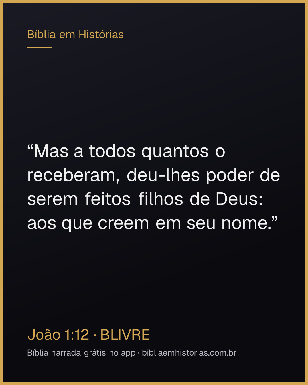 Imagem do versículo João 1:12 para compartilhar