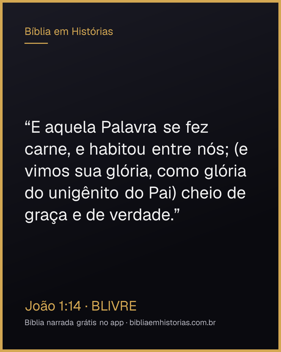 Imagem do versículo João 1:14 para compartilhar