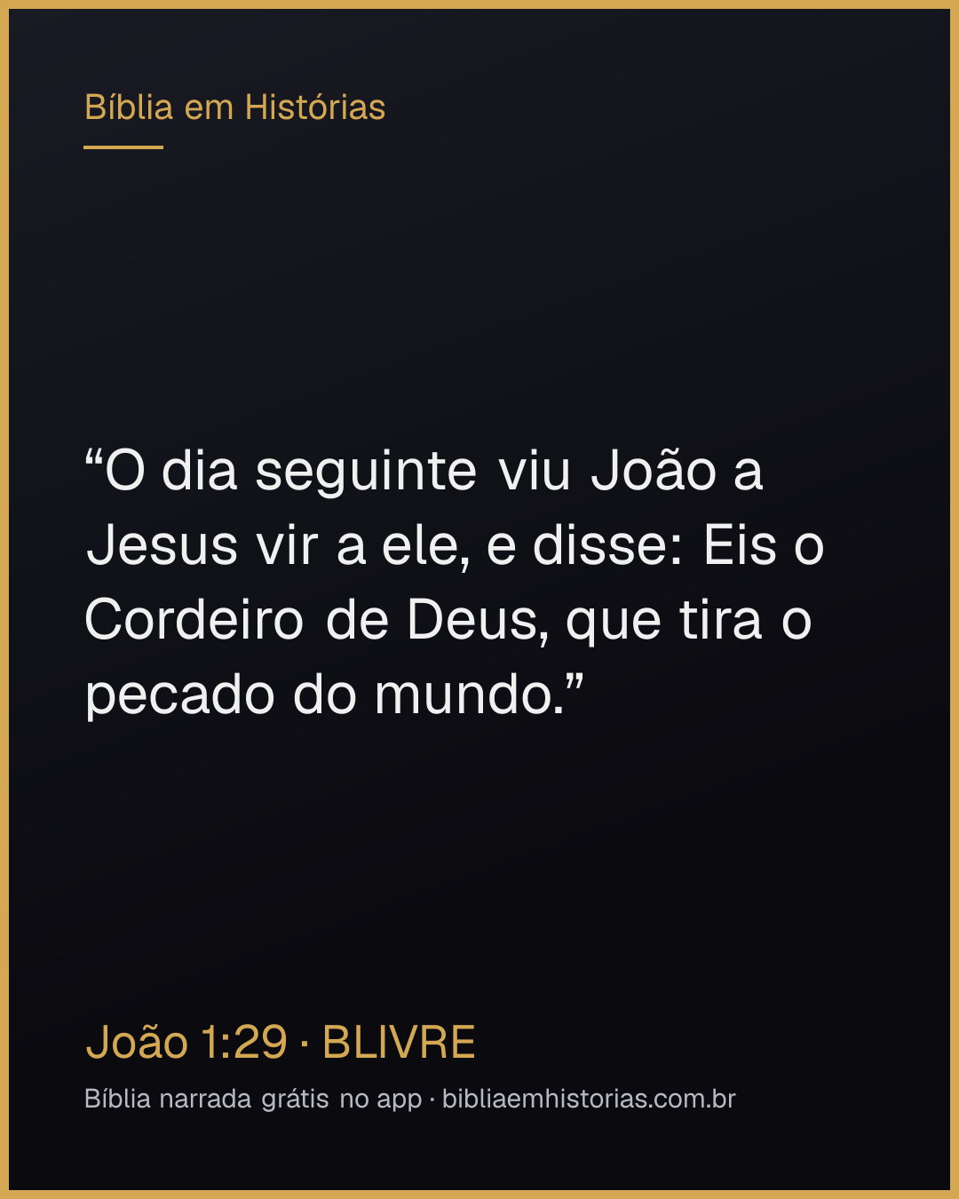 Imagem do versículo João 1:29 para compartilhar