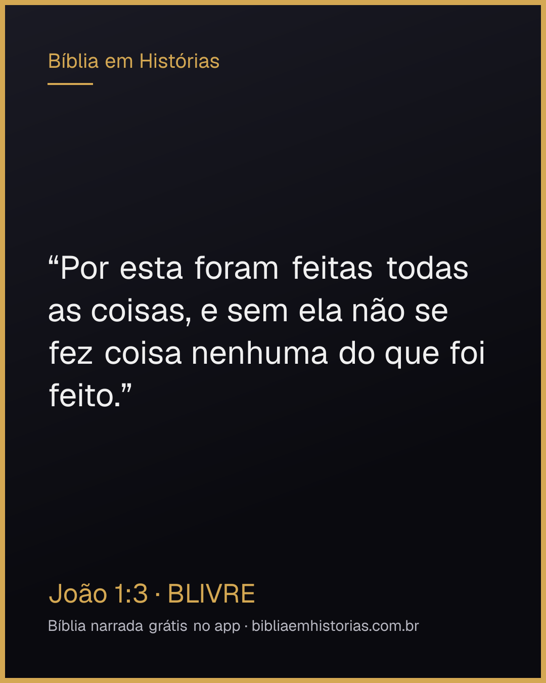 Imagem do versículo João 1:3 para compartilhar