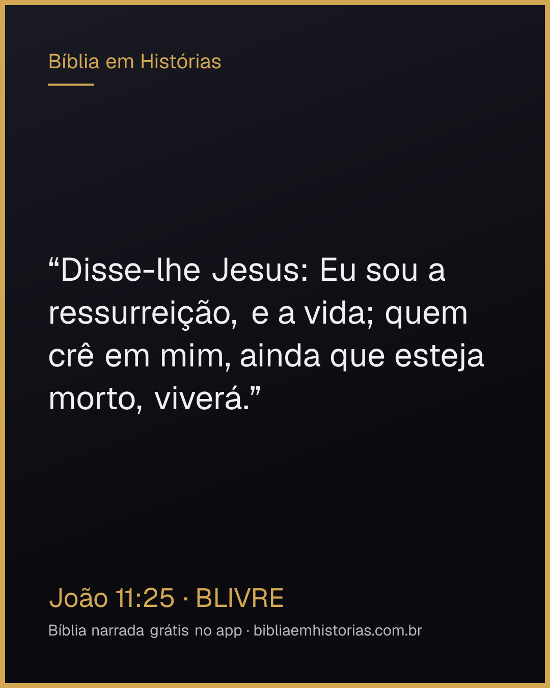 Imagem do versículo João 11:25 para compartilhar