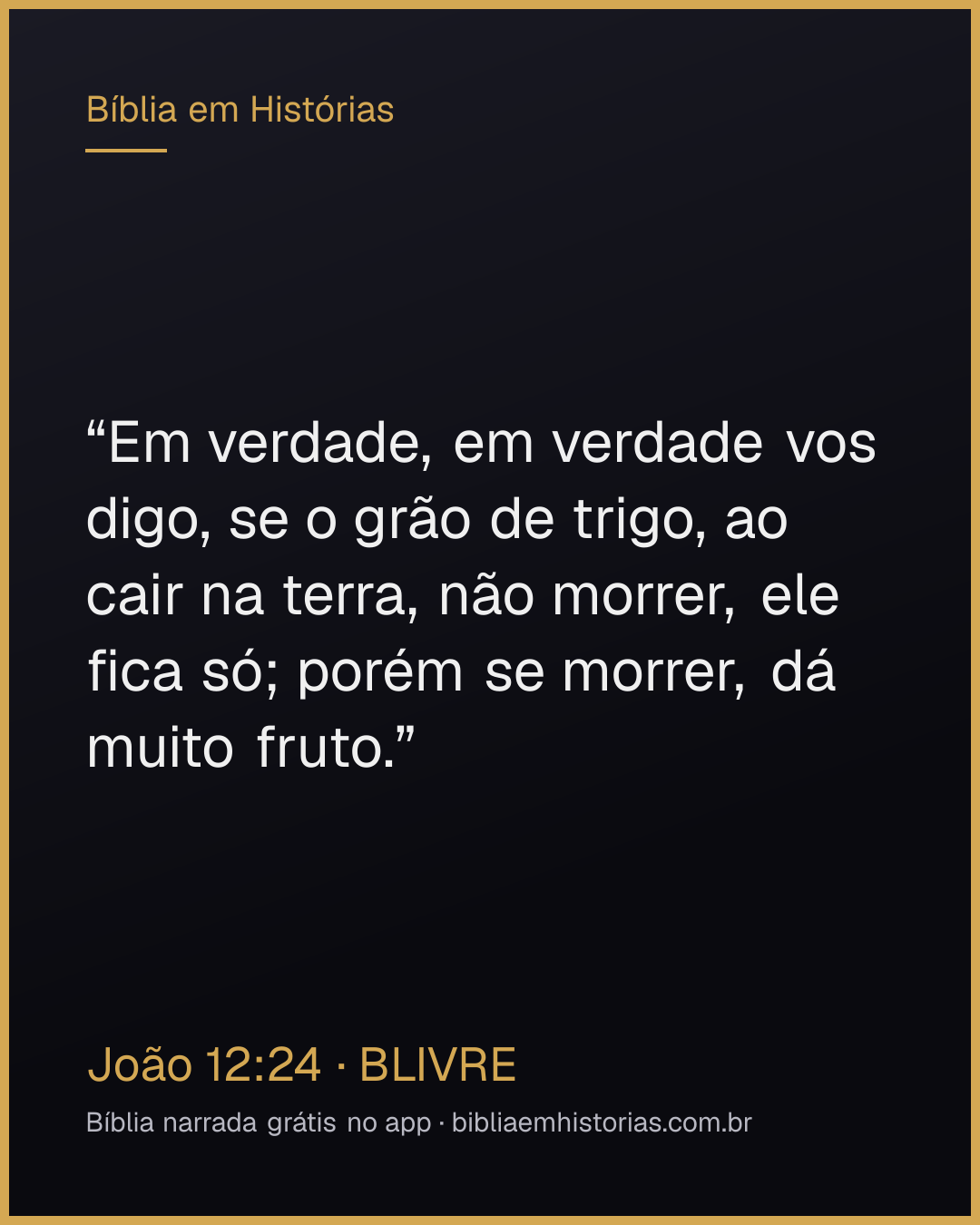 Imagem do versículo João 12:24 para compartilhar