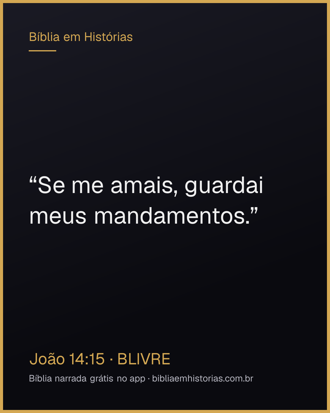 Imagem do versículo João 14:15 para compartilhar
