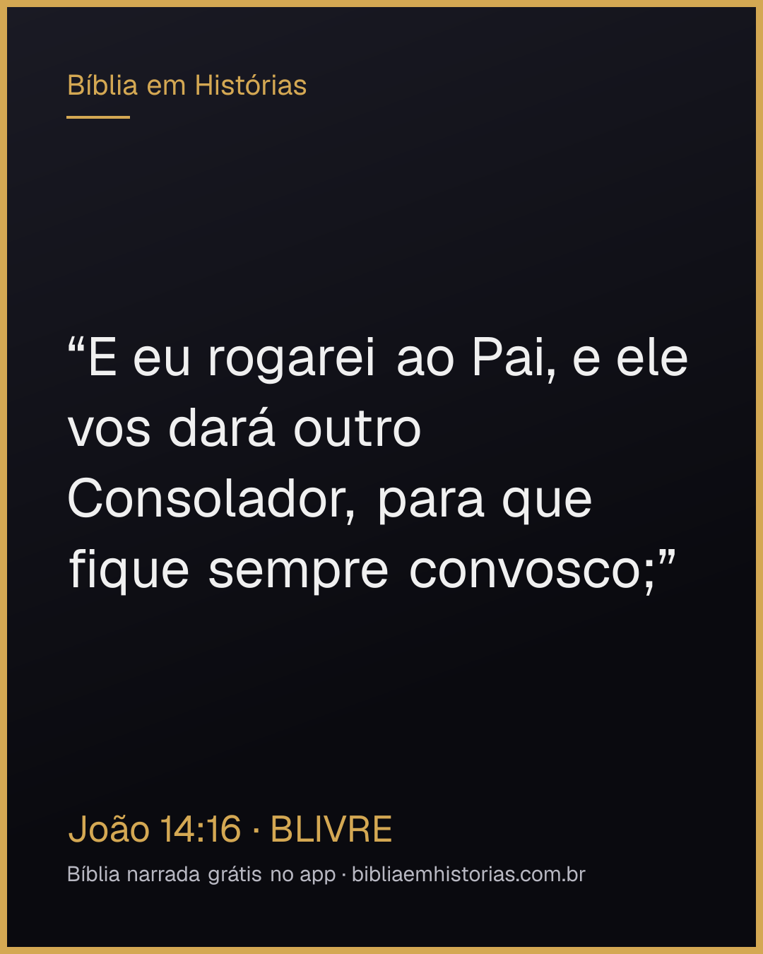 Imagem do versículo João 14:16 para compartilhar