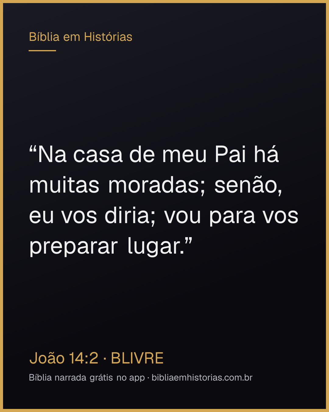 Imagem do versículo João 14:2 para compartilhar