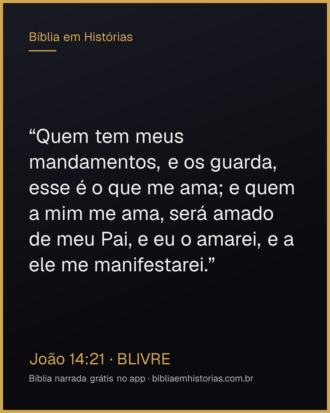 Imagem do versículo João 14:21 para compartilhar