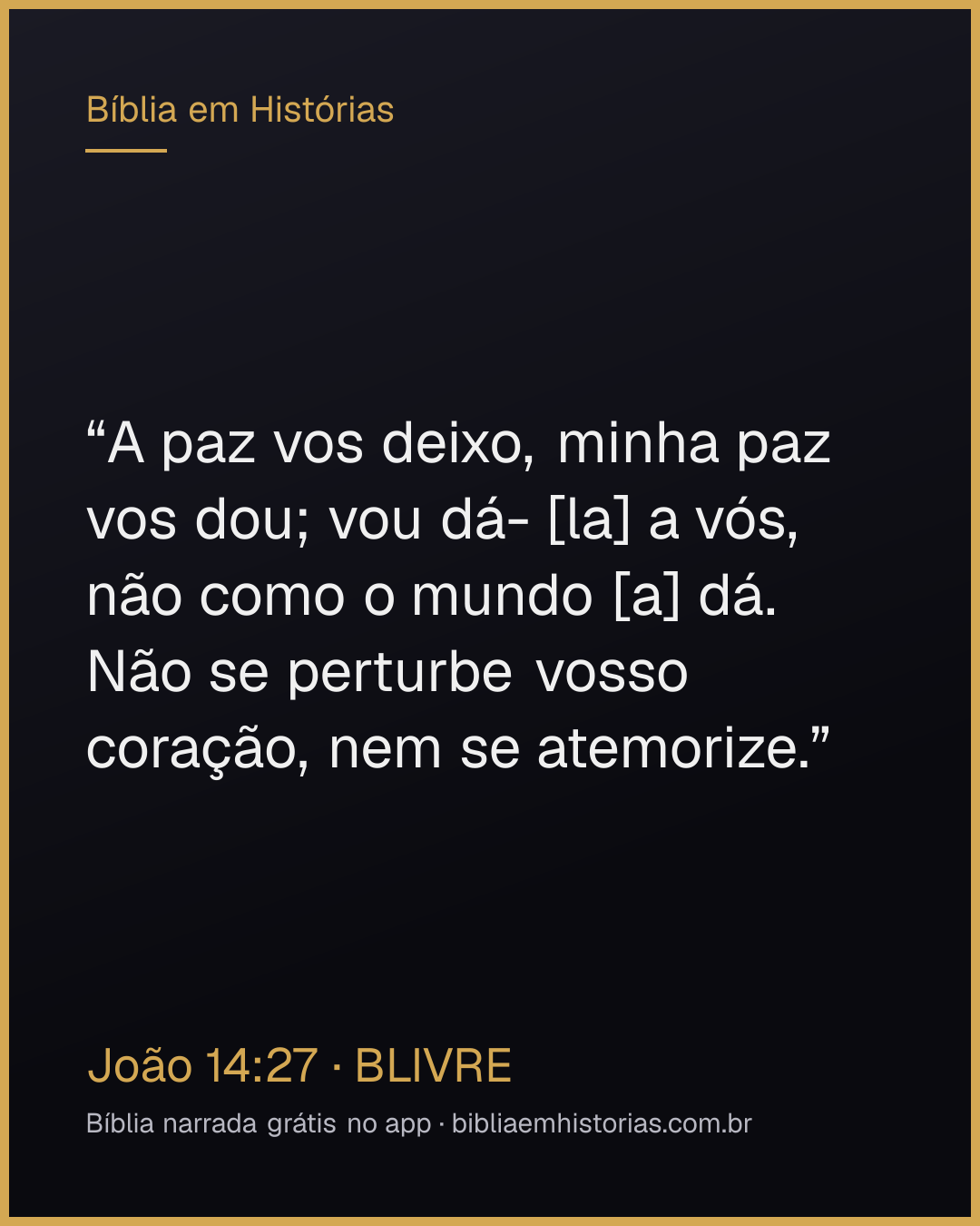 Imagem do versículo João 14:27 para compartilhar
