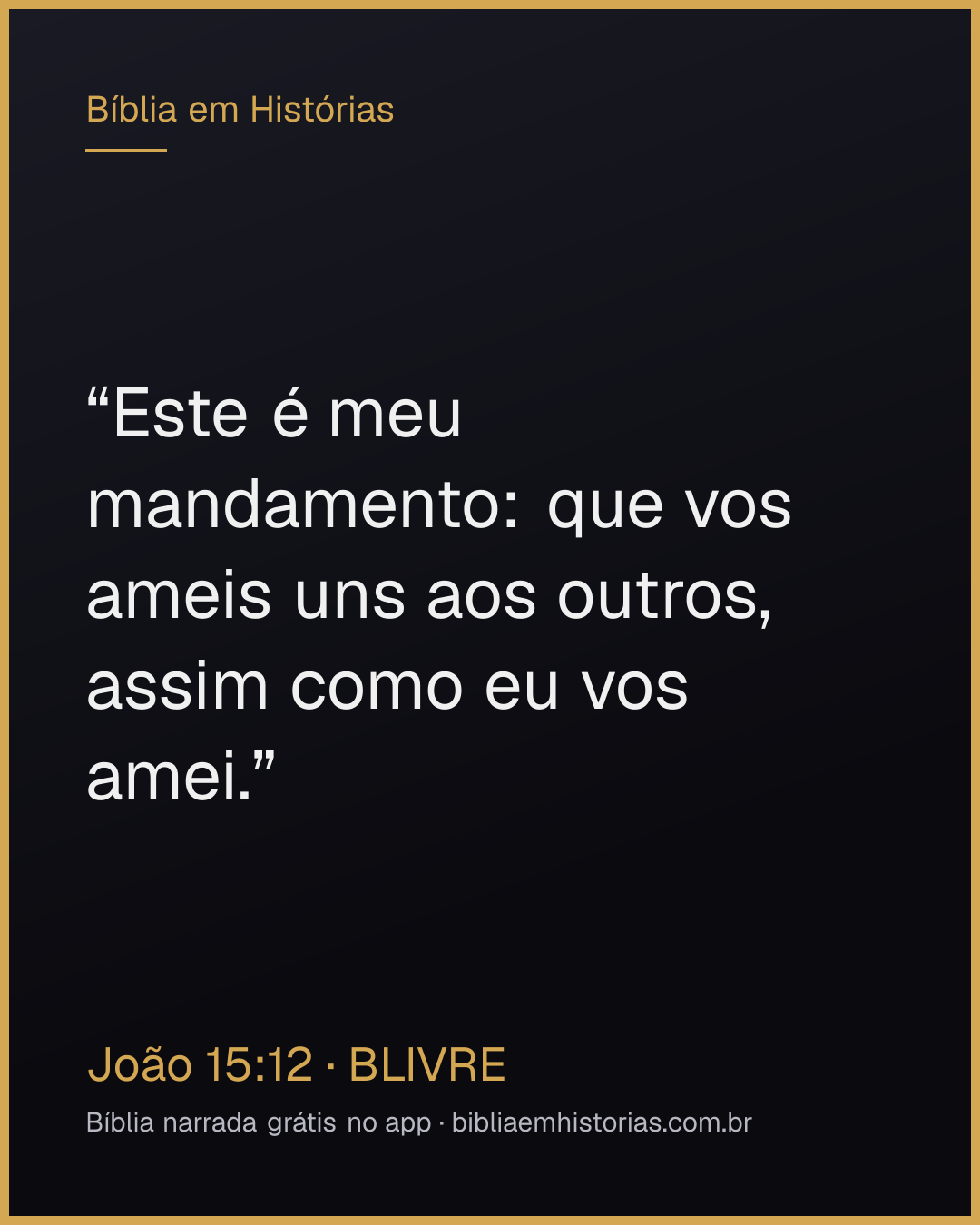 Imagem do versículo João 15:12 para compartilhar