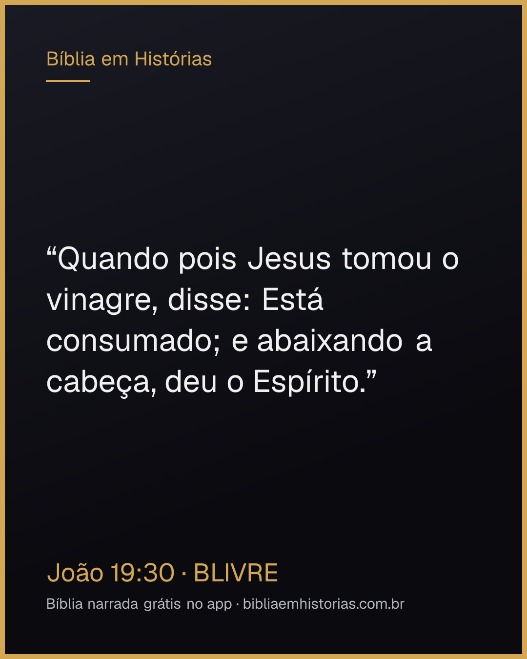 Imagem do versículo João 19:30 para compartilhar