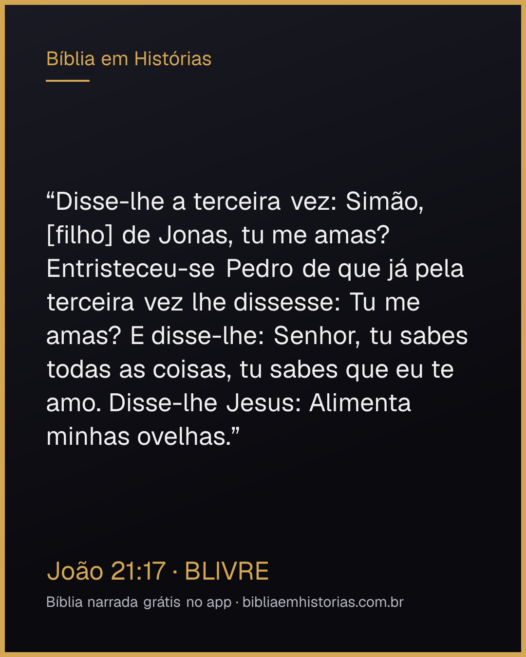 Imagem do versículo João 21:17 para compartilhar