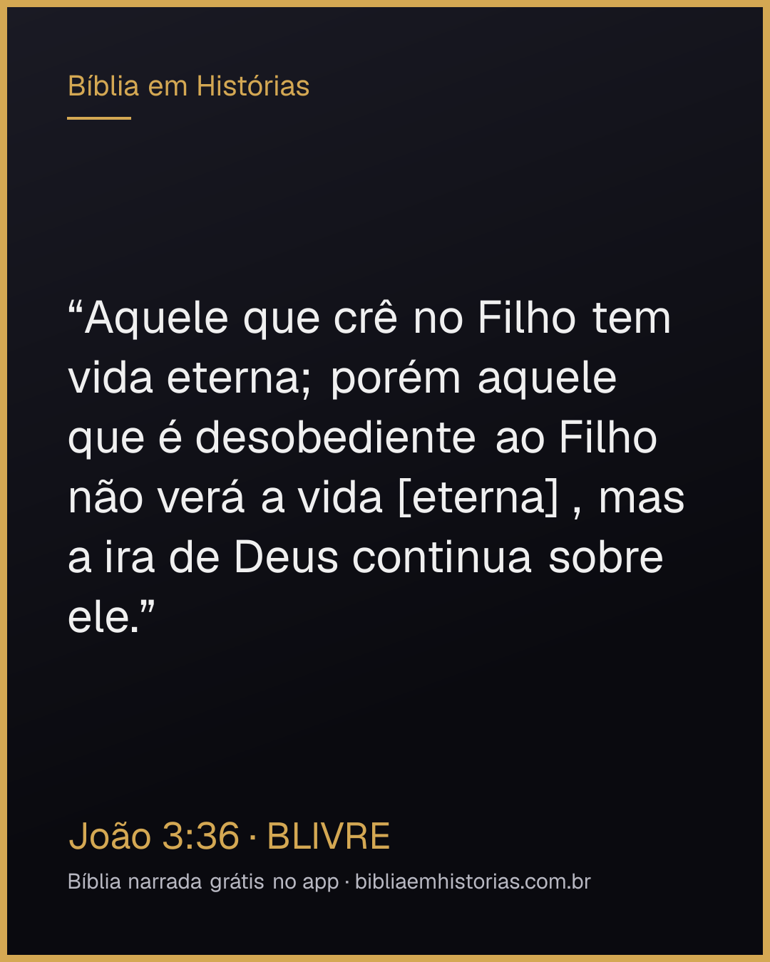 Imagem do versículo João 3:36 para compartilhar