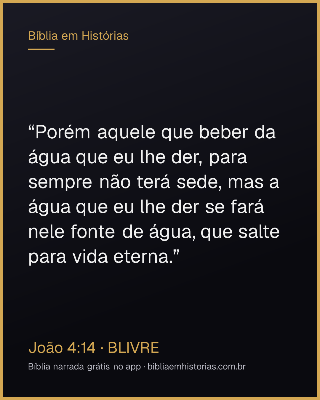Imagem do versículo João 4:14 para compartilhar