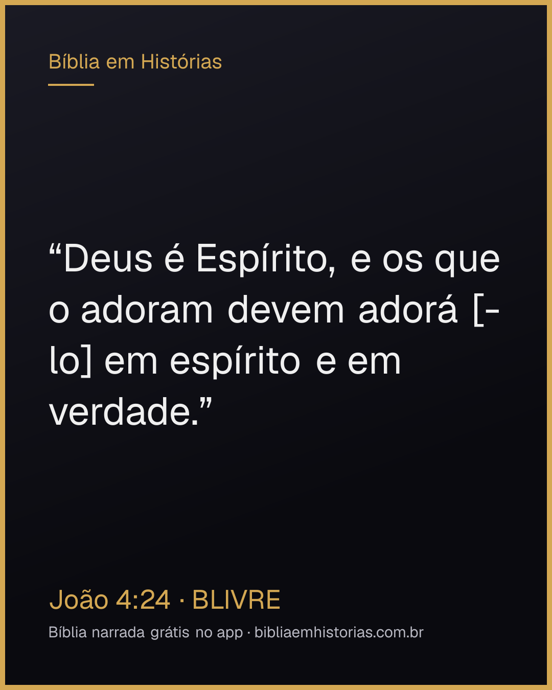 Imagem do versículo João 4:24 para compartilhar