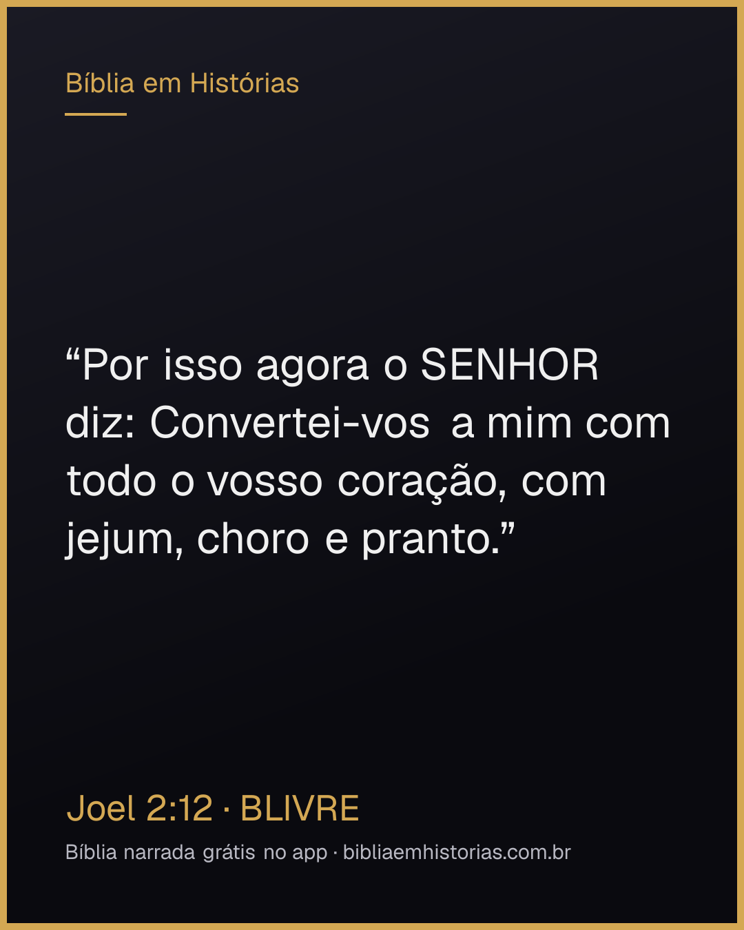 Imagem do versículo Joel 2:12 para compartilhar