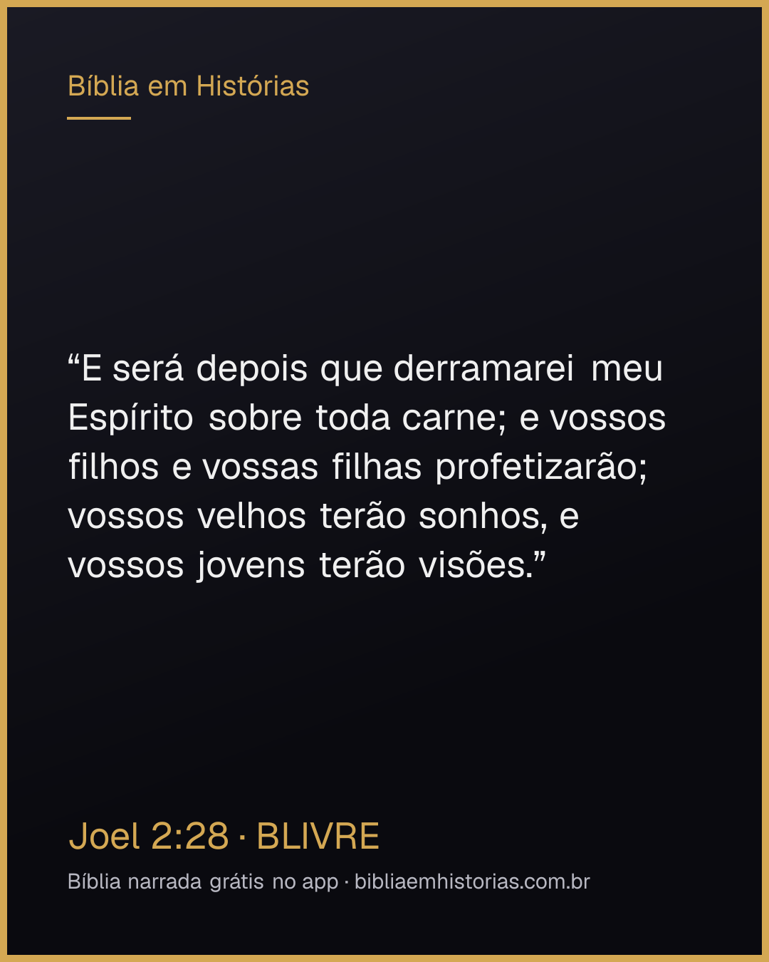 Imagem do versículo Joel 2:28 para compartilhar
