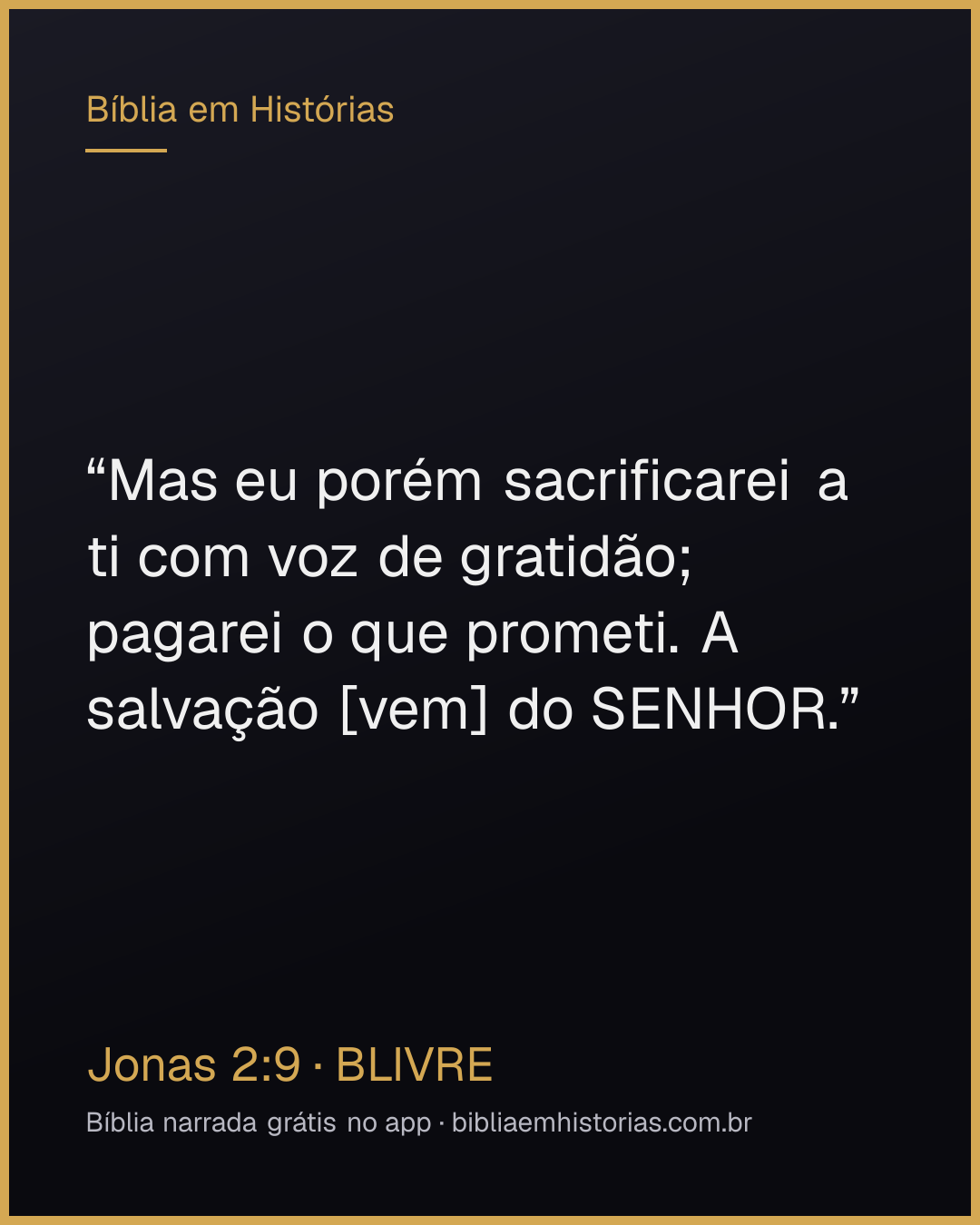 Imagem do versículo Jonas 2:9 para compartilhar