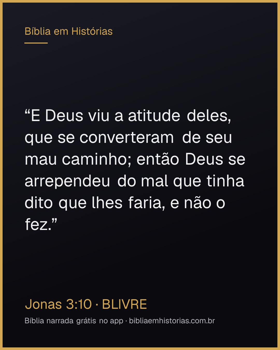Imagem do versículo Jonas 3:10 para compartilhar