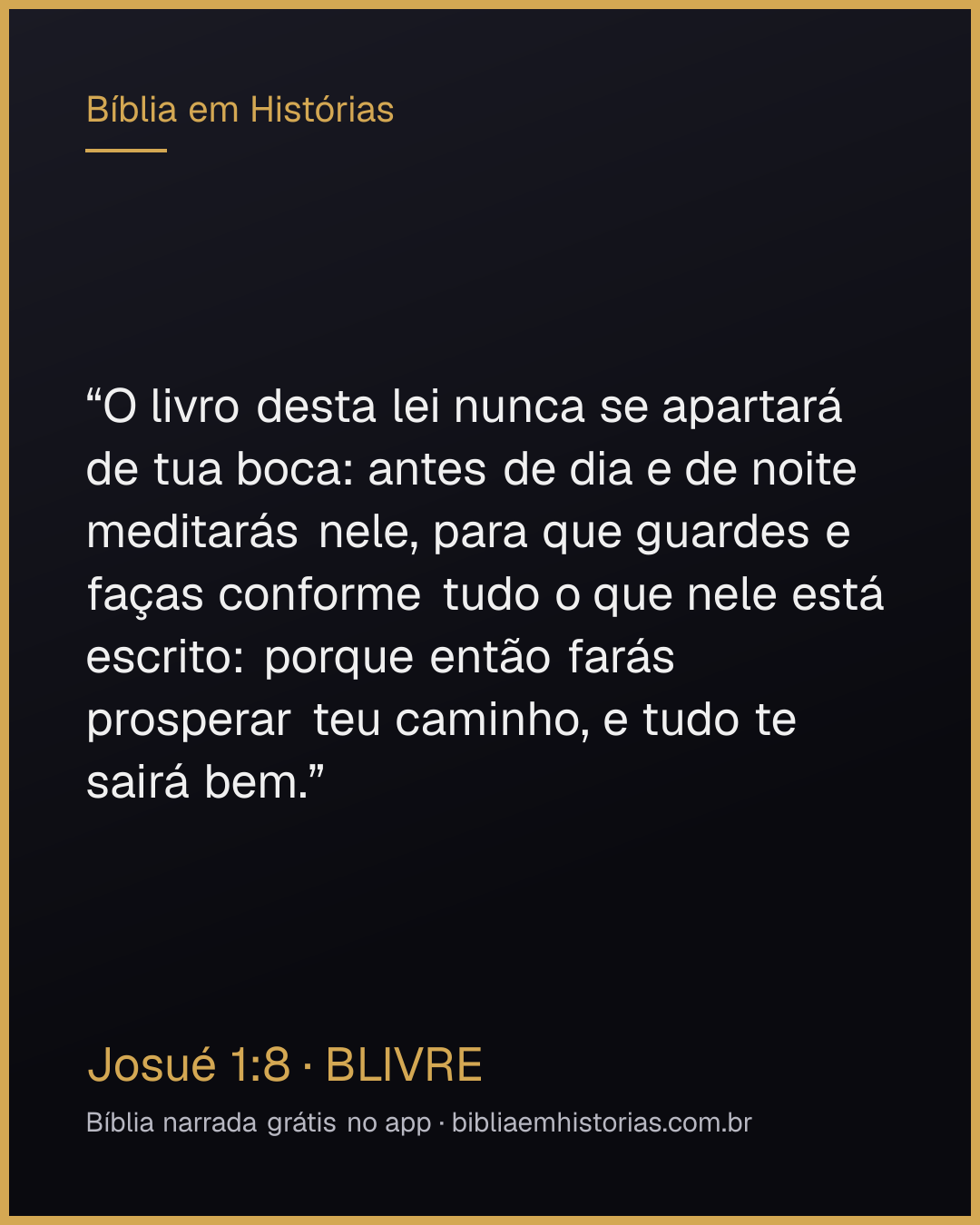Imagem do versículo Josué 1:8 para compartilhar