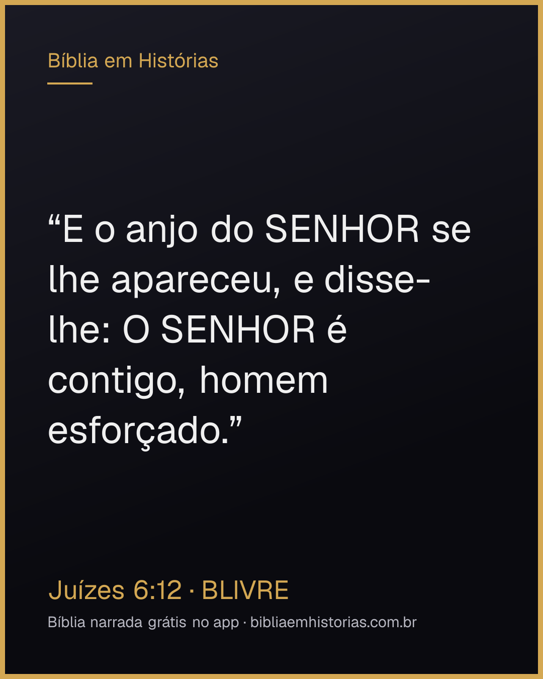 Imagem do versículo Juízes 6:12 para compartilhar