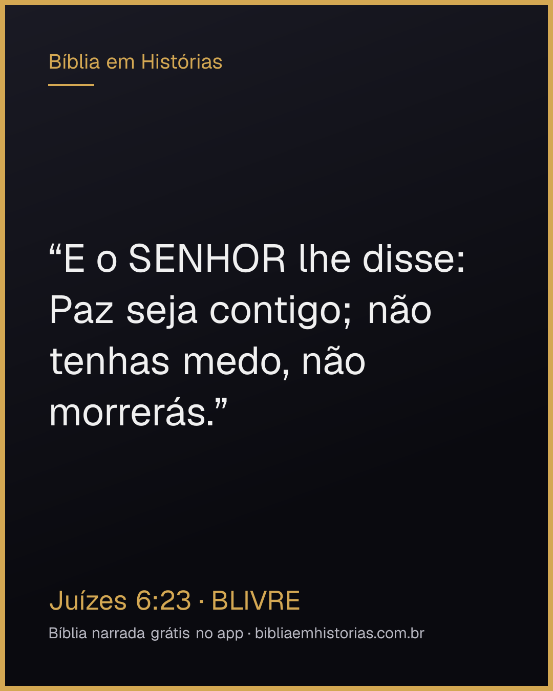 Imagem do versículo Juízes 6:23 para compartilhar