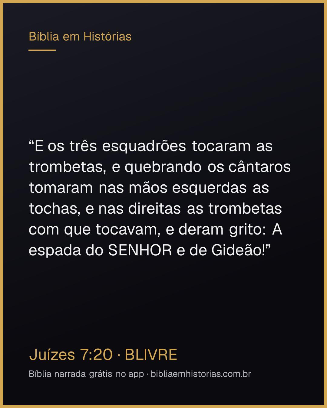 Imagem do versículo Juízes 7:20 para compartilhar