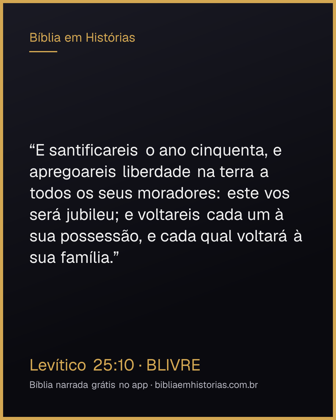 Imagem do versículo Levítico 25:10 para compartilhar