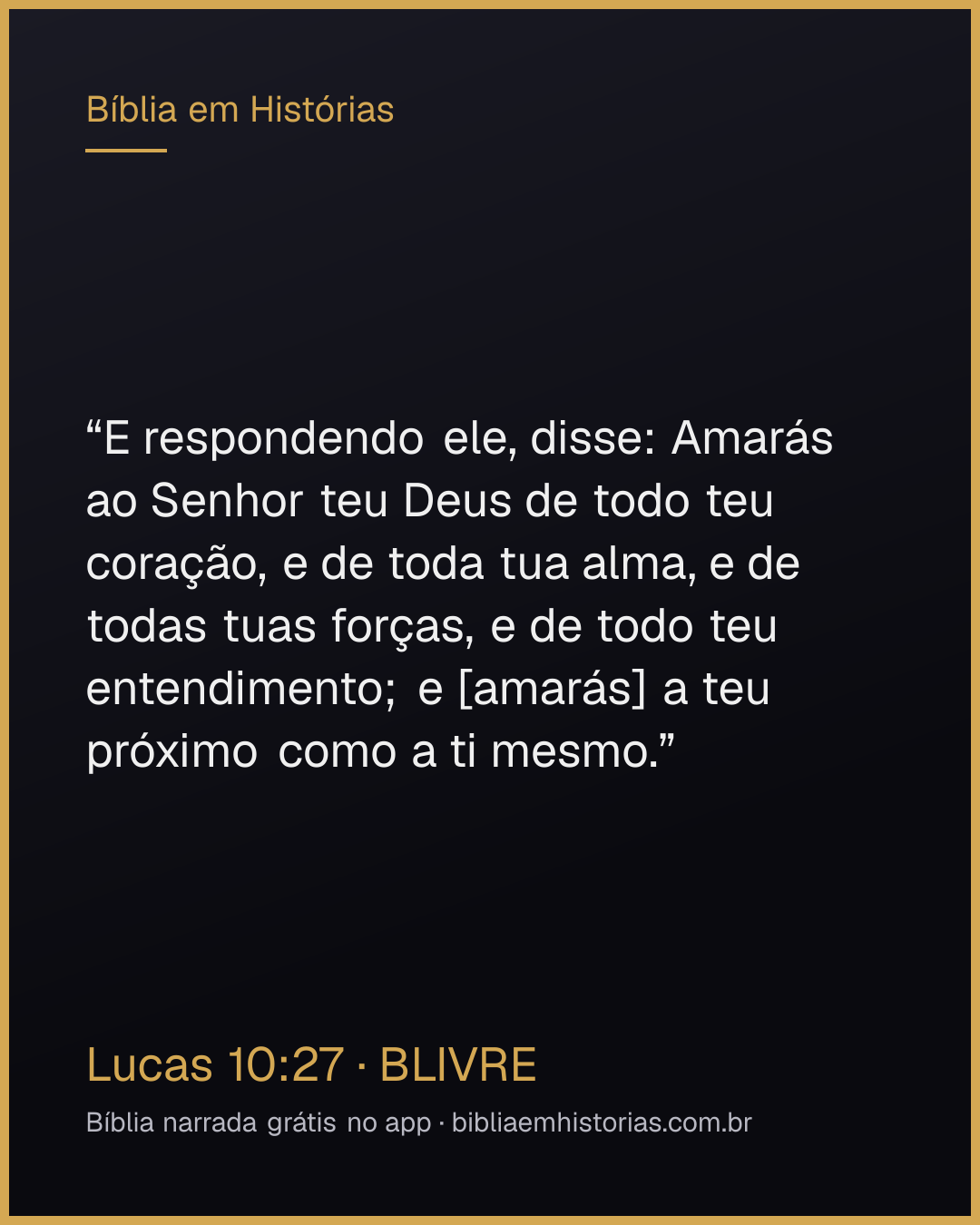 Imagem do versículo Lucas 10:27 para compartilhar