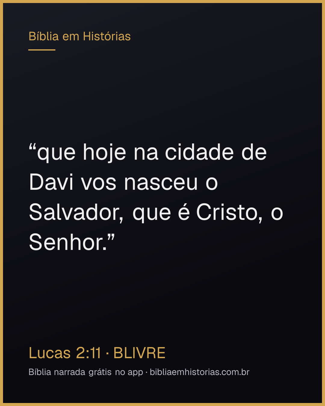 Imagem do versículo Lucas 2:11 para compartilhar