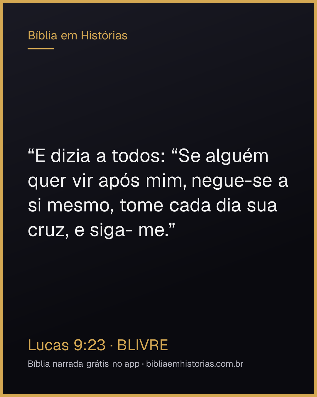 Imagem do versículo Lucas 9:23 para compartilhar