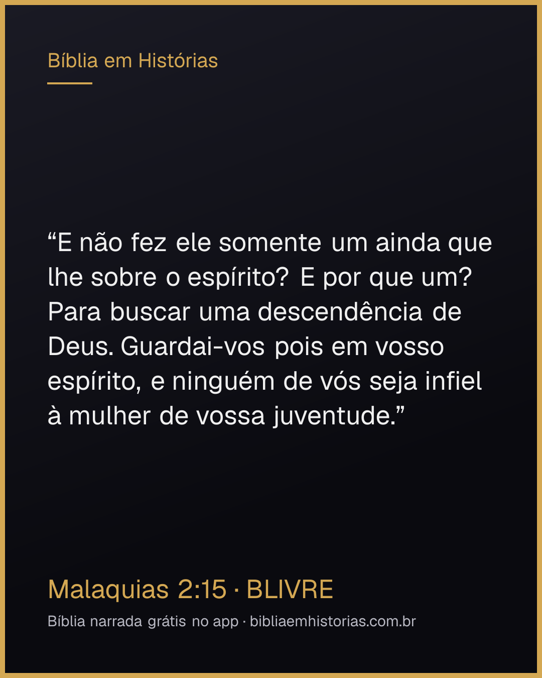 Imagem do versículo Malaquias 2:15 para compartilhar