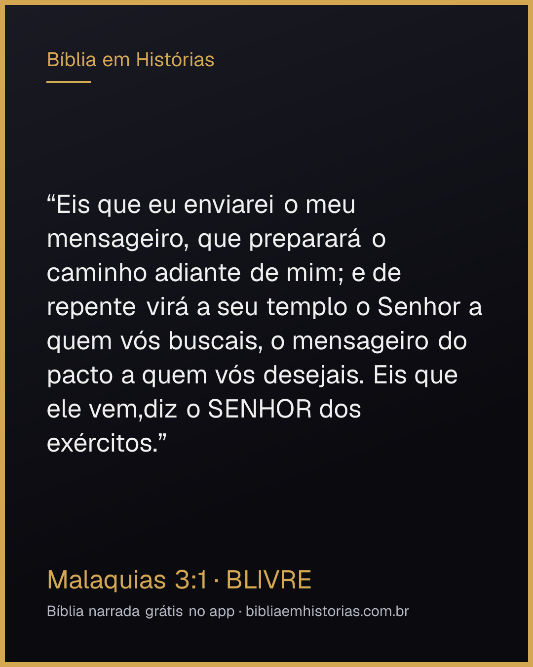 Imagem do versículo Malaquias 3:1 para compartilhar