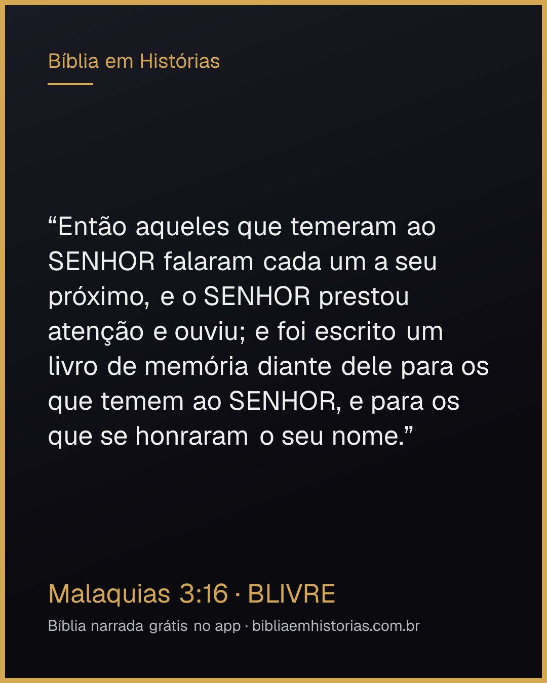 Imagem do versículo Malaquias 3:16 para compartilhar