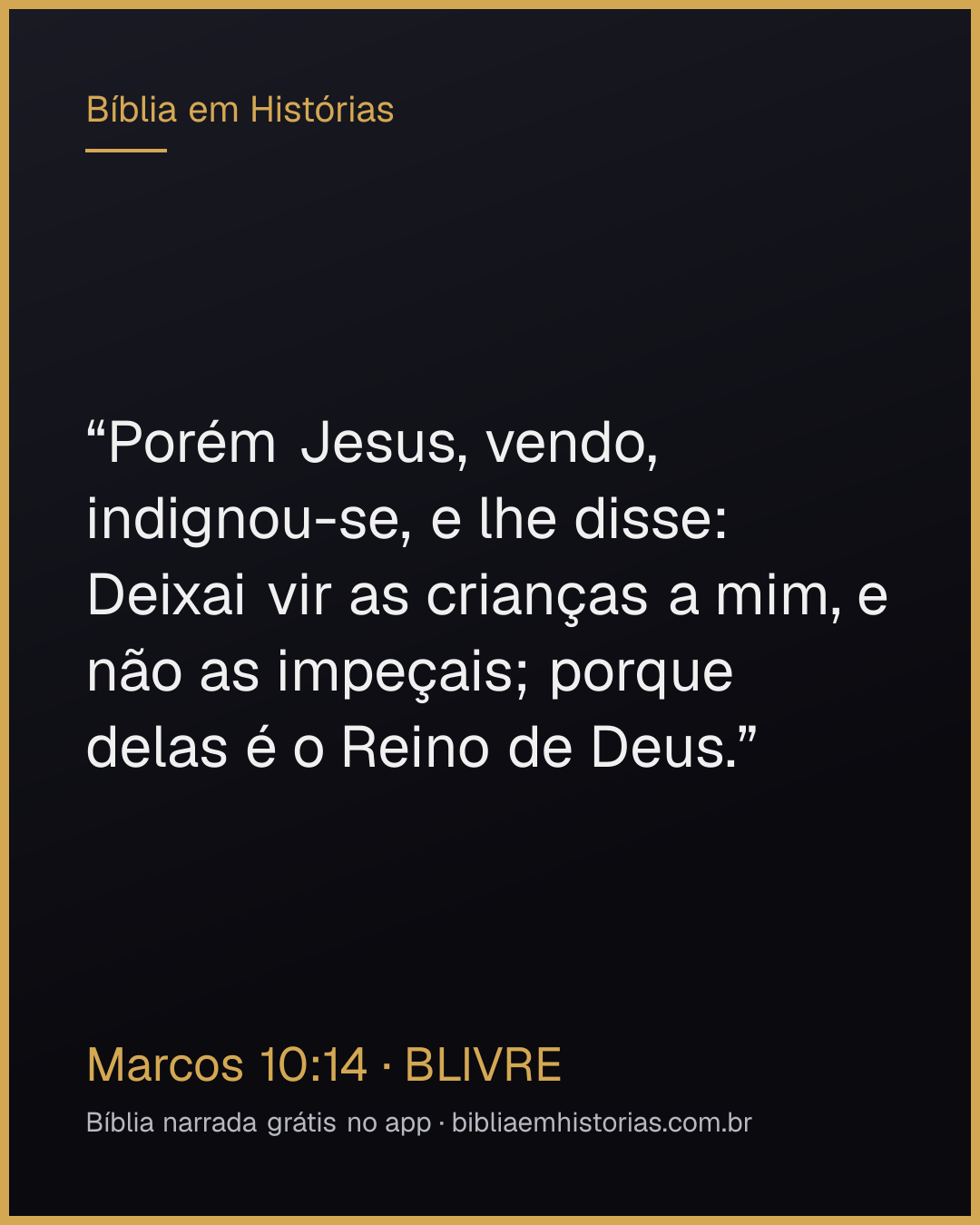 Imagem do versículo Marcos 10:14 para compartilhar