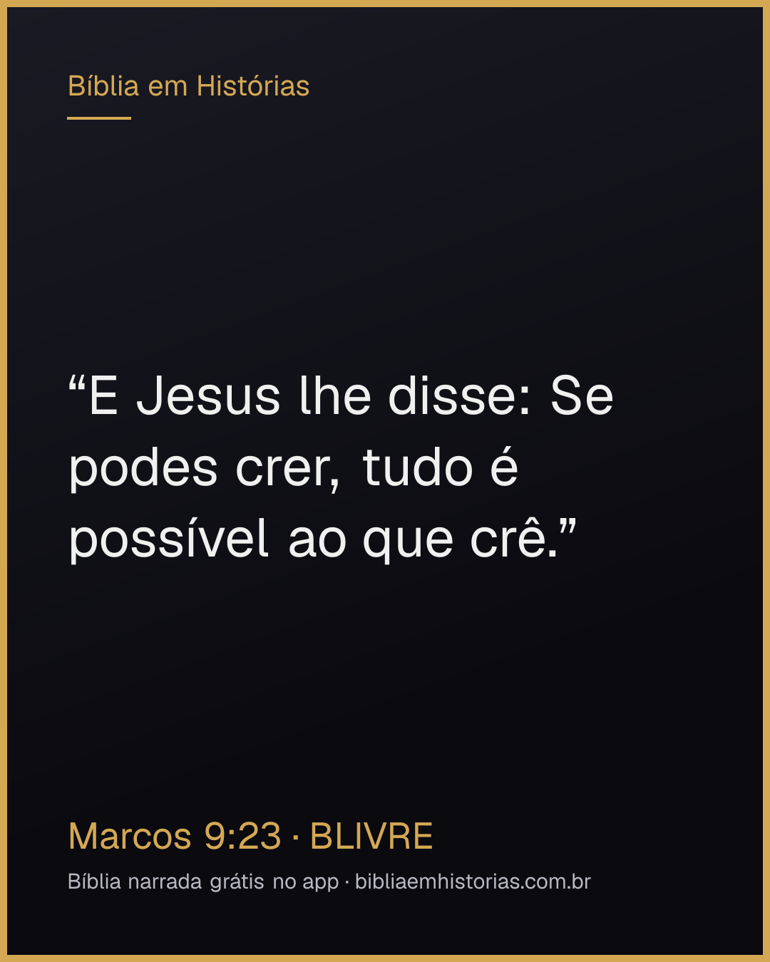 Imagem do versículo Marcos 9:23 para compartilhar