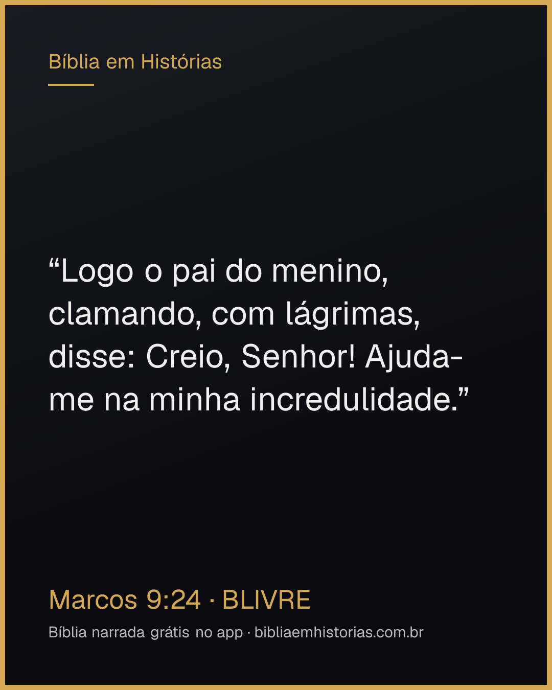 Imagem do versículo Marcos 9:24 para compartilhar