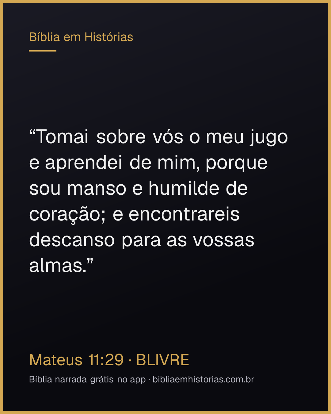 Imagem do versículo Mateus 11:29 para compartilhar