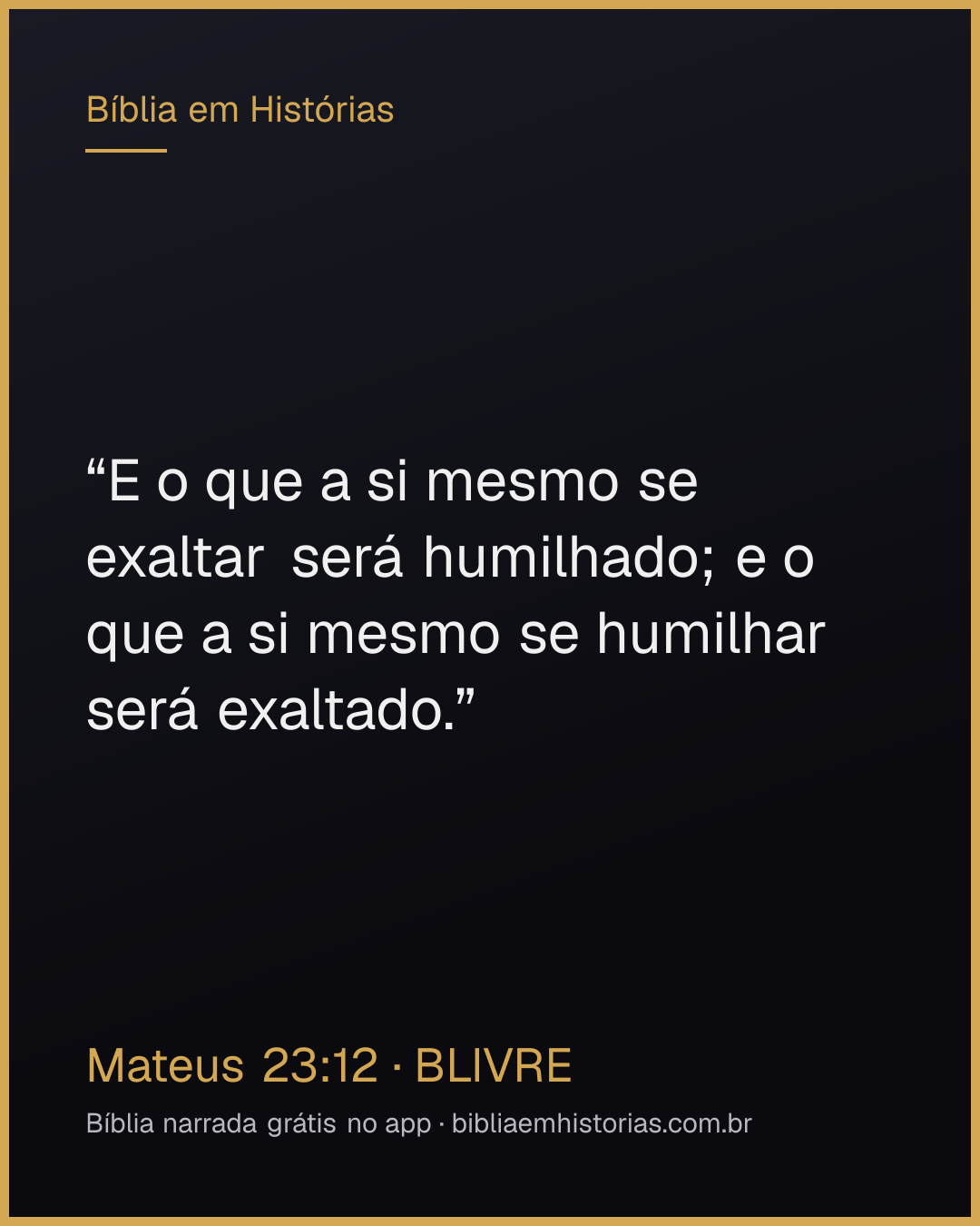 Imagem do versículo Mateus 23:12 para compartilhar