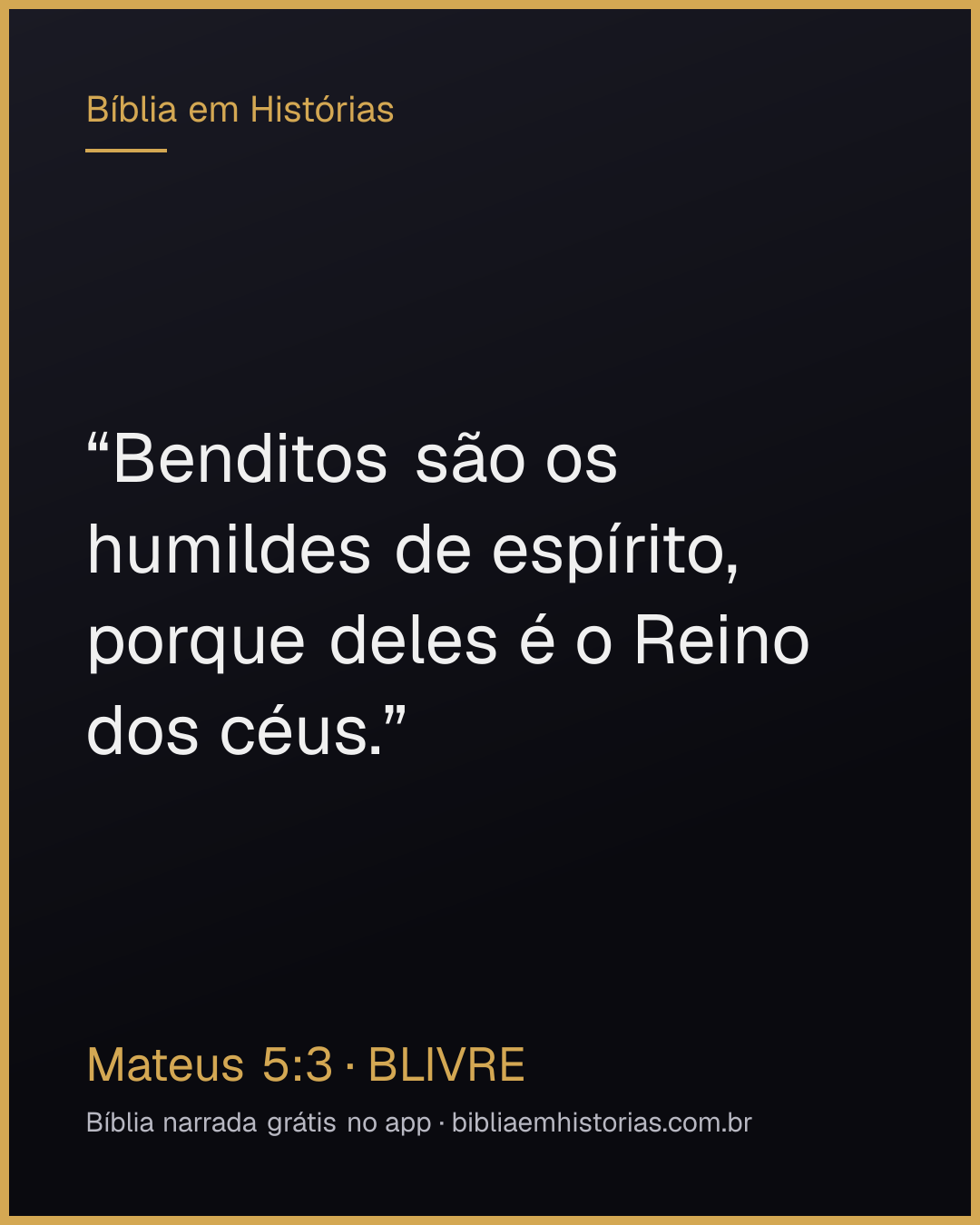 Imagem do versículo Mateus 5:3 para compartilhar