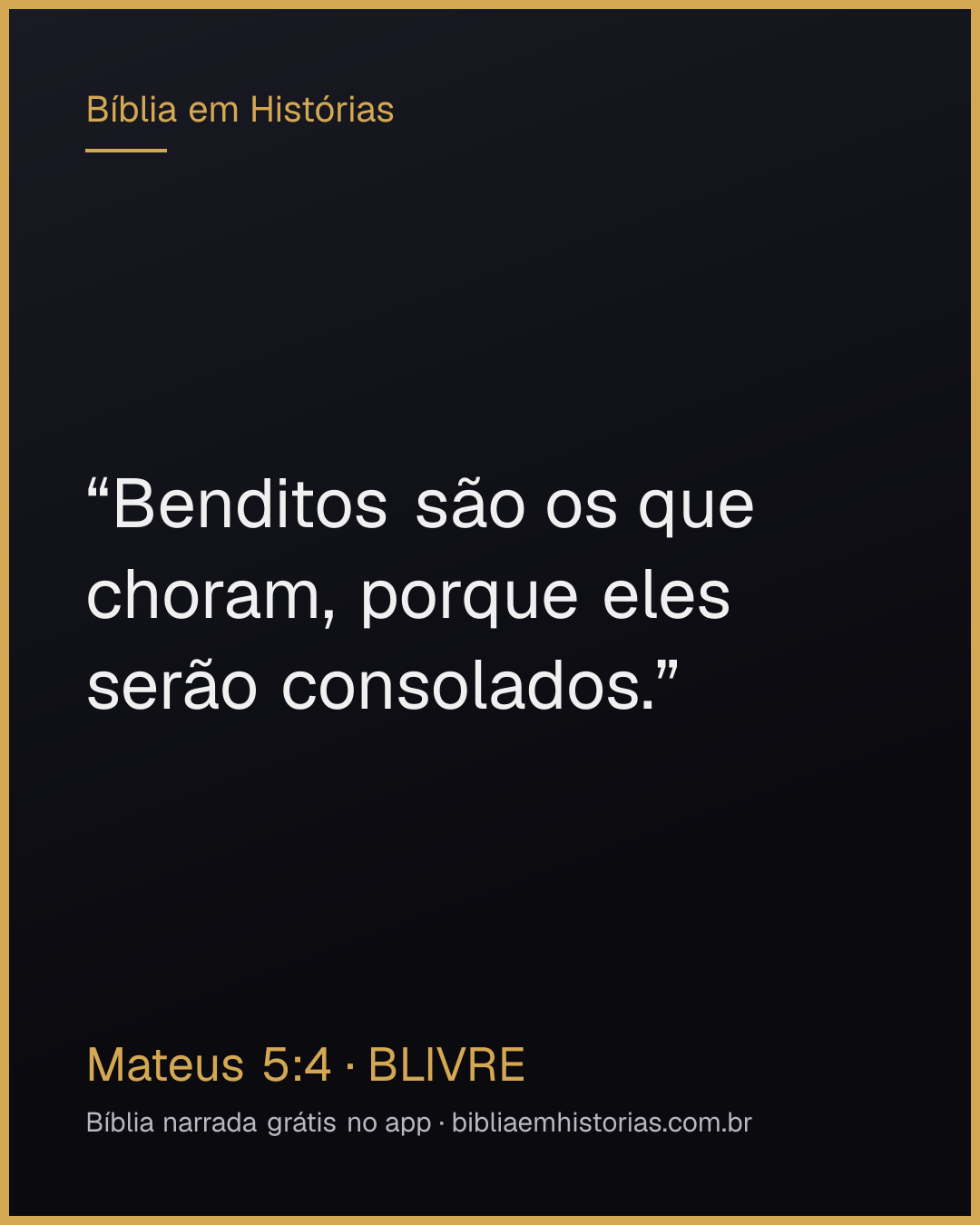 Imagem do versículo Mateus 5:4 para compartilhar