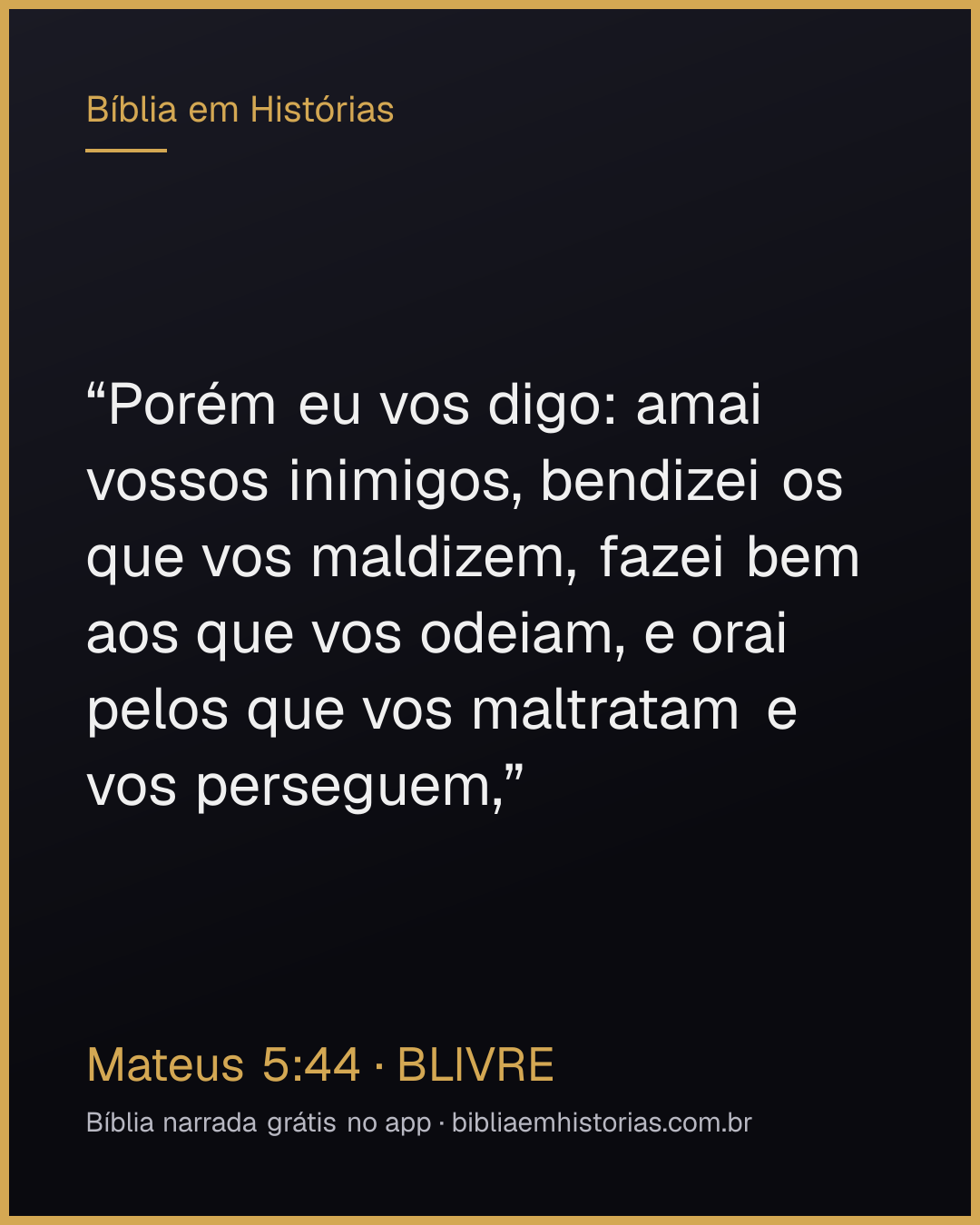 Imagem do versículo Mateus 5:44 para compartilhar